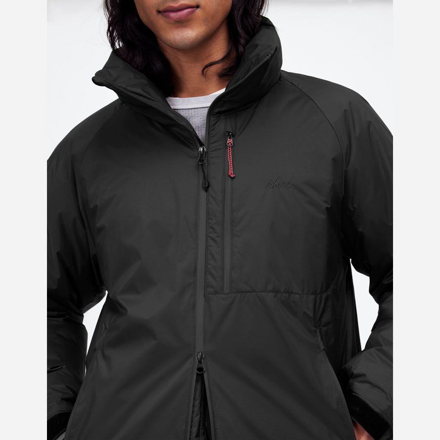 madewell nangaᆴ aurora tex stå krage mens down jacket dark grey