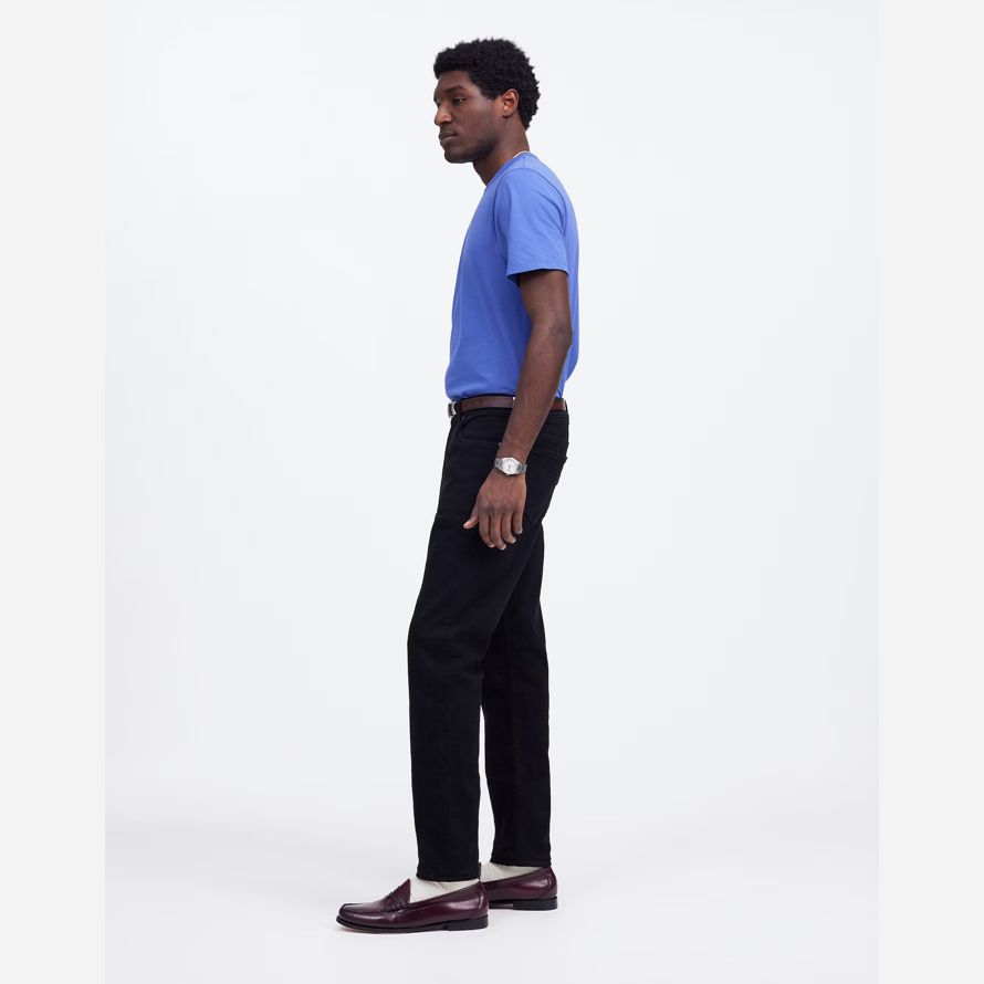 svart mens madewell athletic slim jeans coolmax