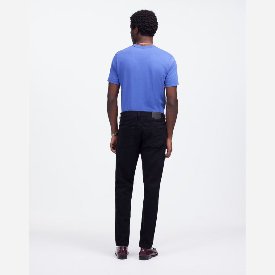 svart mens madewell athletic slim jeans coolmax