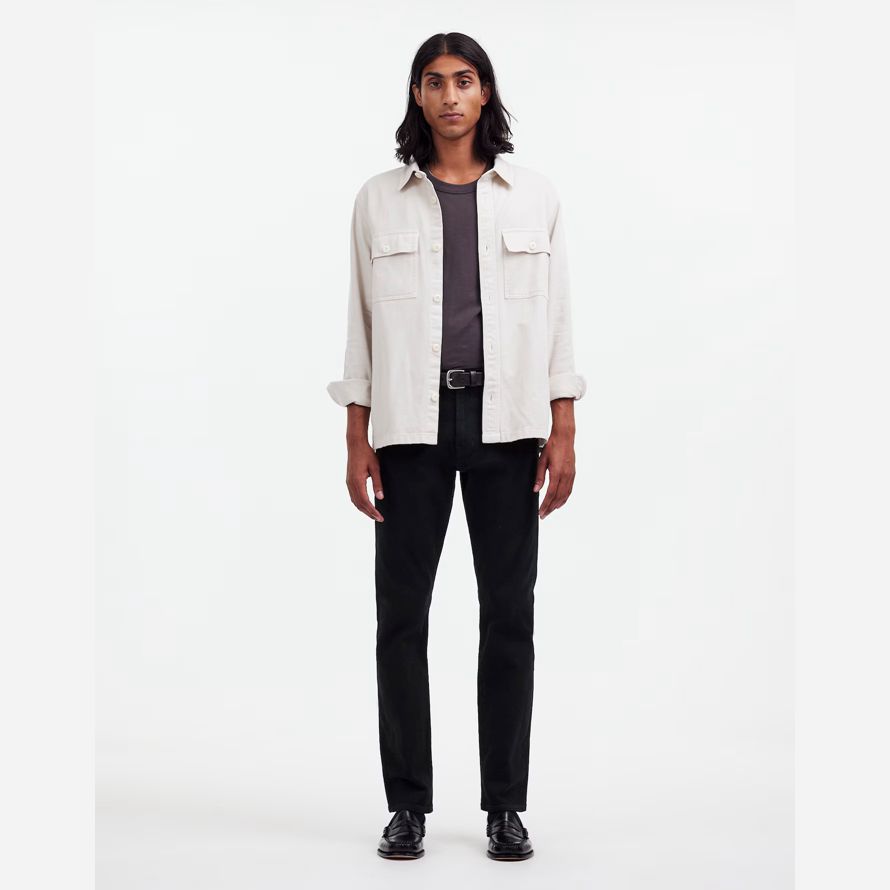 mens madewell slim jeans svart