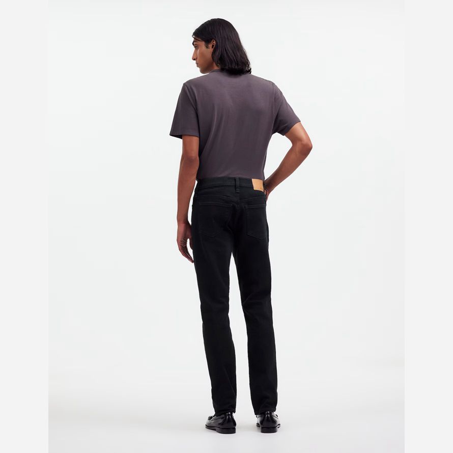 mens madewell slim jeans svart