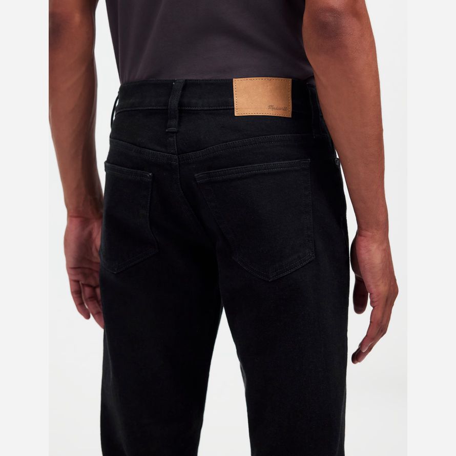 mens madewell slim jeans svart