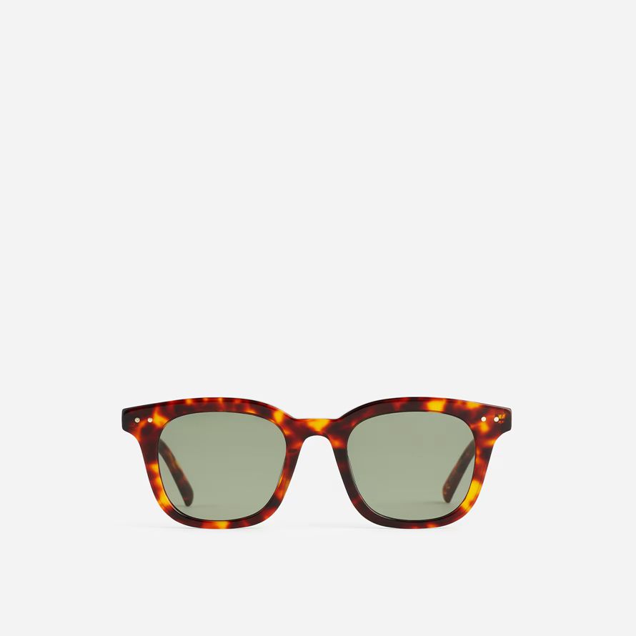 mens madewell square acetat solglasögon brown