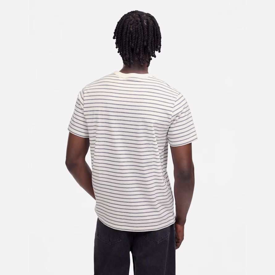 mens madewell plagg-färgade allday crewneck t-shirts kräm svart