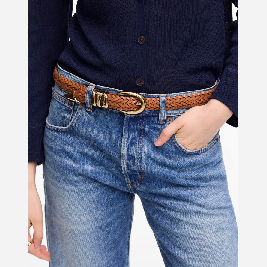 madewell trippel metall keeper dam bälte brun