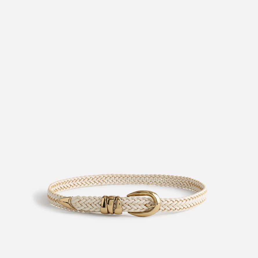 beige dam madewell trippel metall keeper bälte