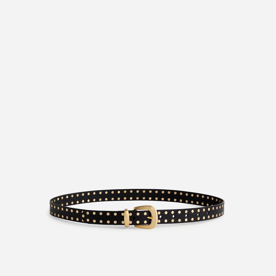 svart dam madewell flat studded västra bälte