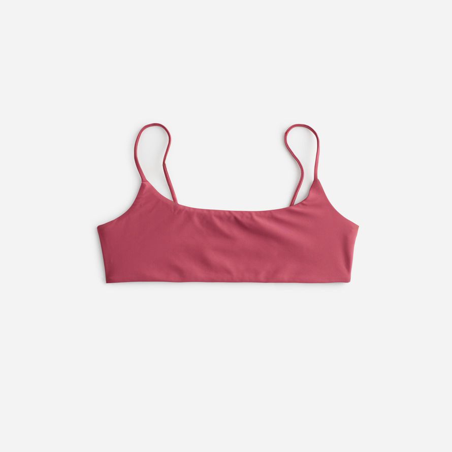 madewell jade simma muse scoop dam bikini top rosa