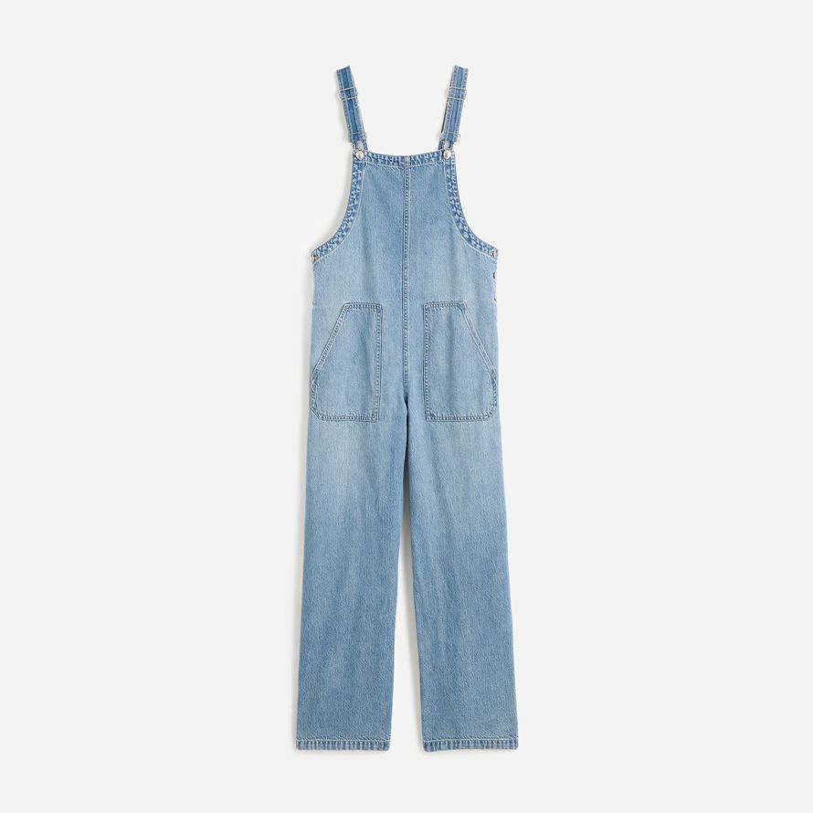 dam madewell denim brett-leg overaller blå