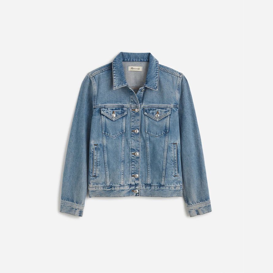 dam madewell trucker denim jacka blå