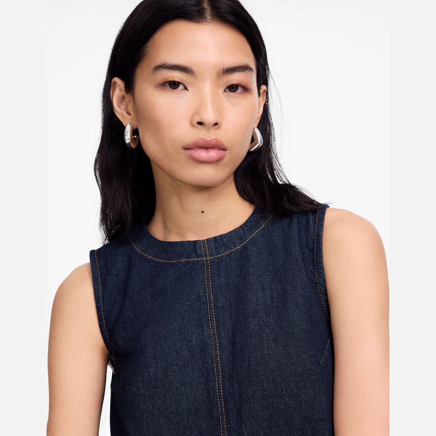 dam madewell denim boxy klä navy