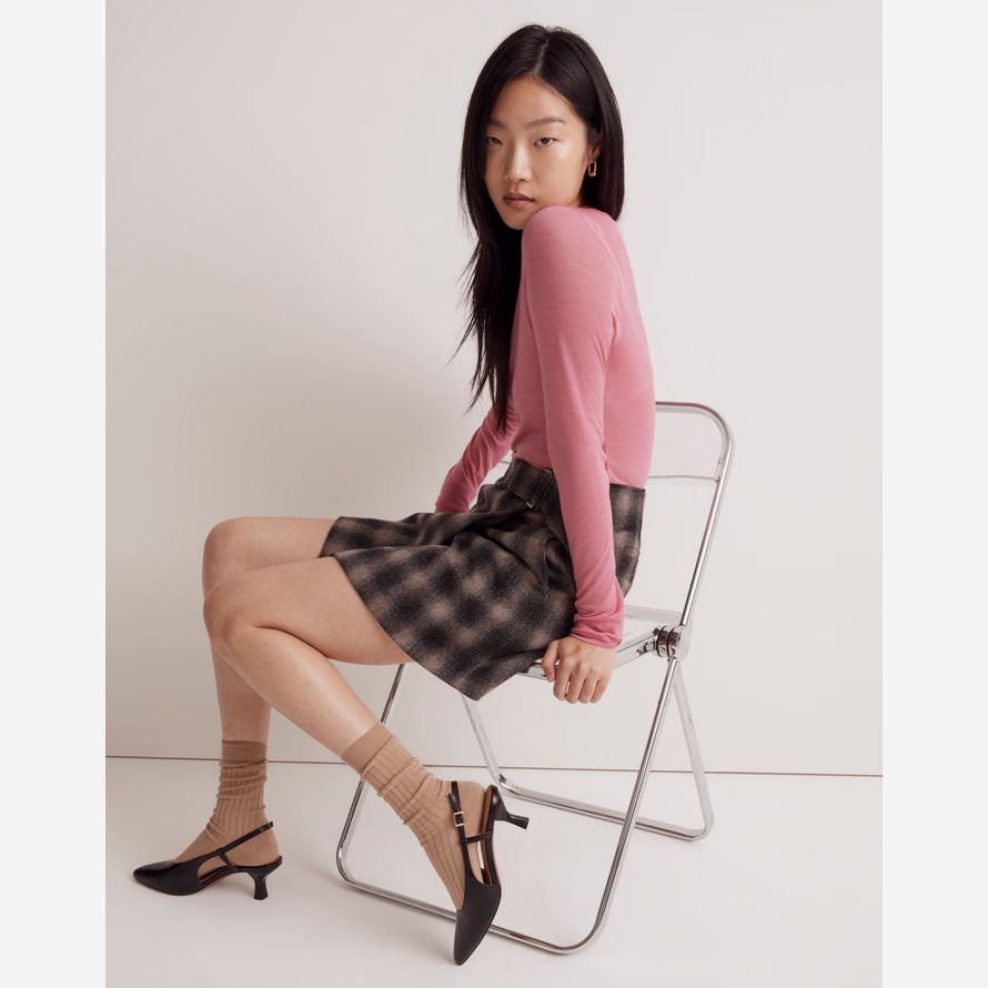 svart dam madewell den debbie slingback högklackat