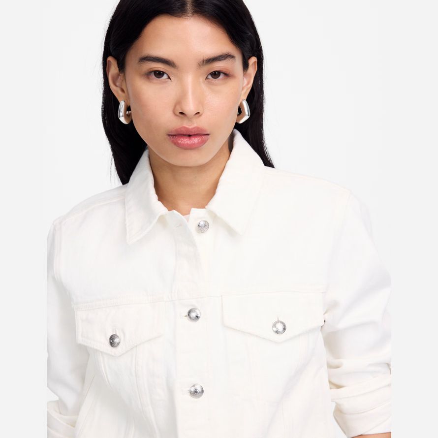 vit madewell gröda jean trucker kvinnor jackor