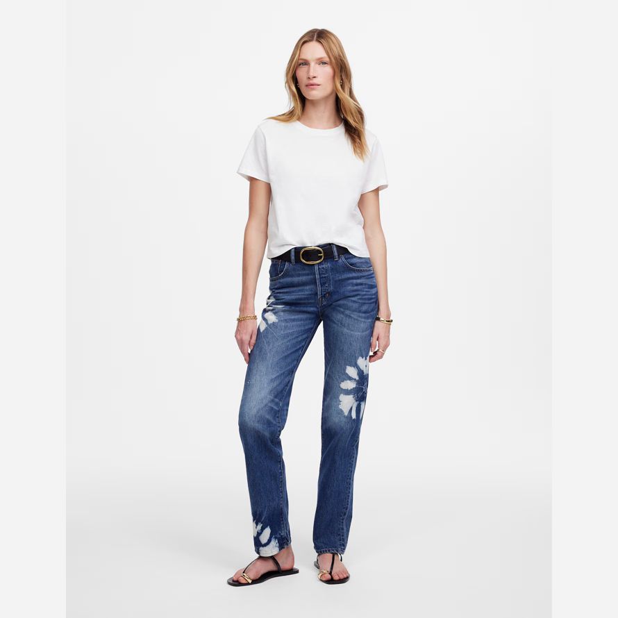 dam madewell dekanus lätt straight jeans mörk blå