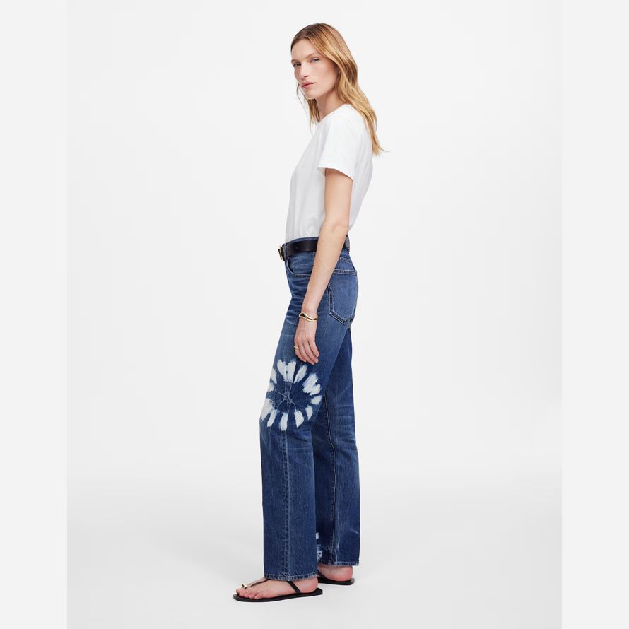 dam madewell dekanus lätt straight jeans mörk blå