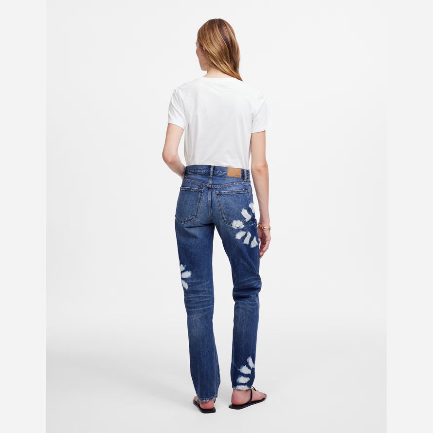 dam madewell dekanus lätt straight jeans mörk blå