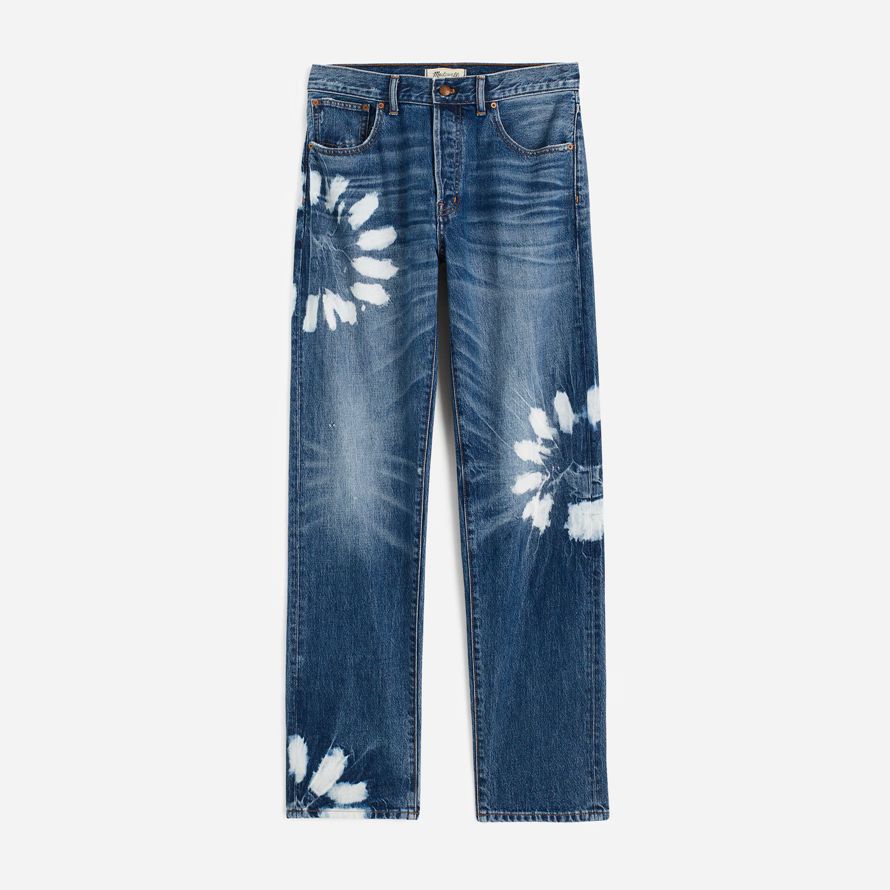 dam madewell dekanus lätt straight jeans mörk blå