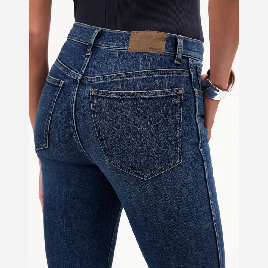 madewell stovepipe kvinnors jeans blå