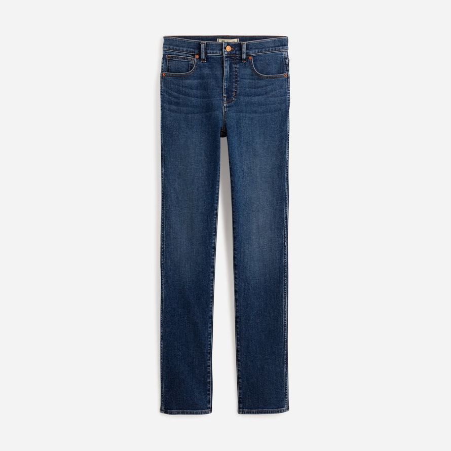 madewell stovepipe kvinnors jeans blå