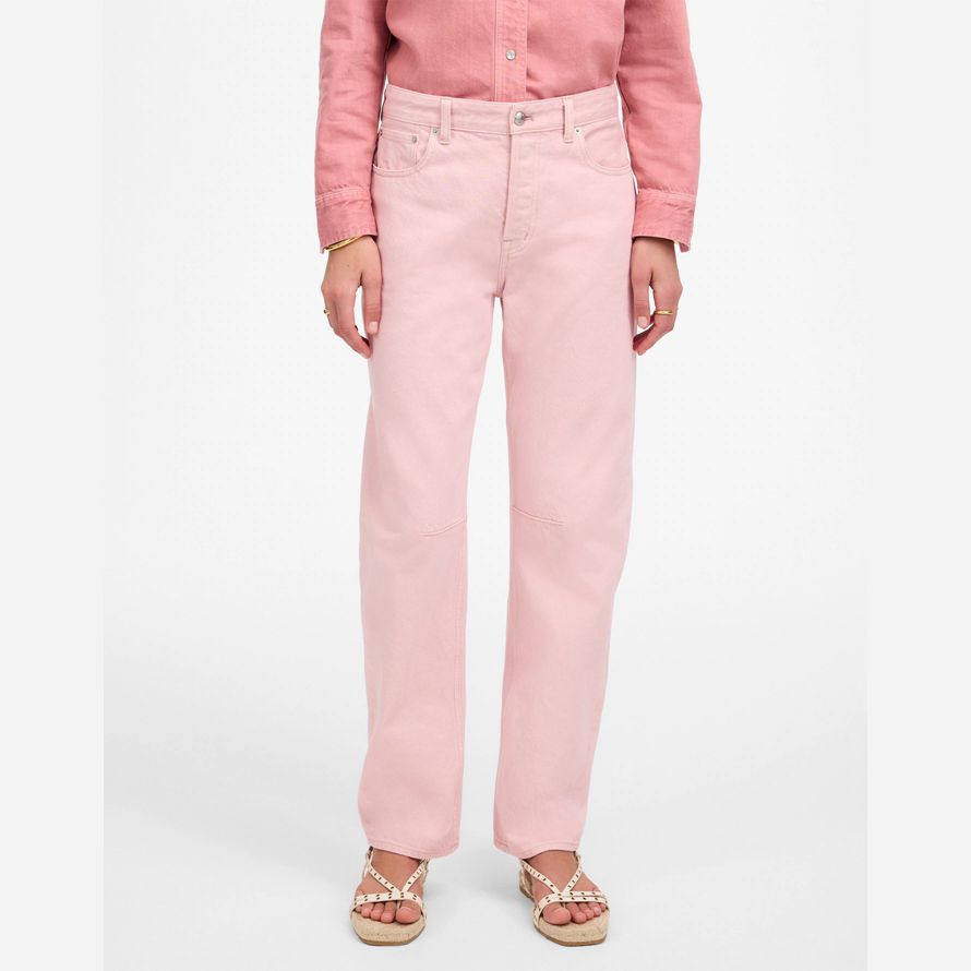 madewell de Åkte fat-leg kvinnors jeans rosa