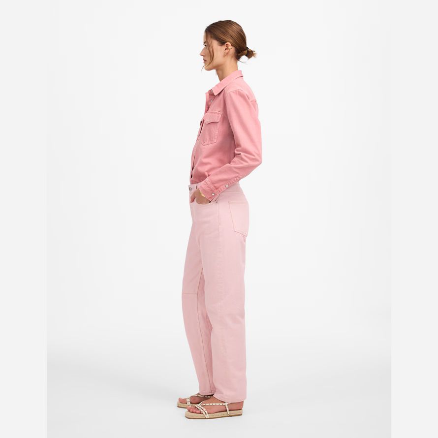 madewell de Åkte fat-leg kvinnors jeans rosa