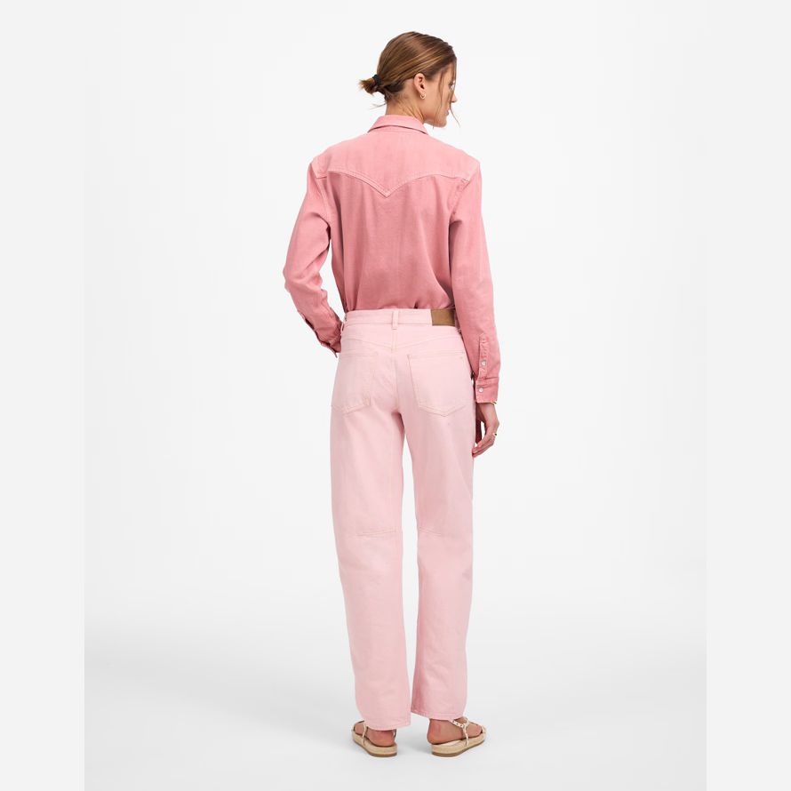 madewell de Åkte fat-leg kvinnors jeans rosa