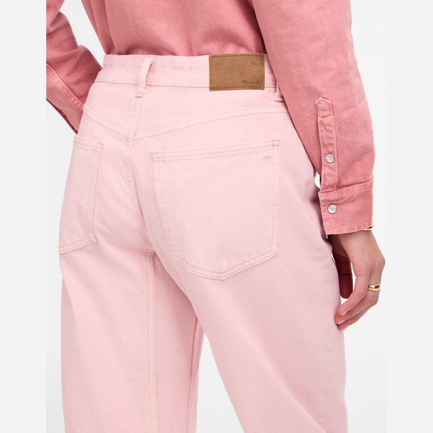 madewell de Åkte fat-leg kvinnors jeans rosa