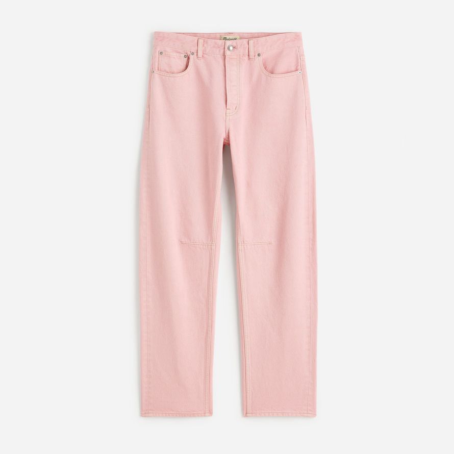 madewell de Åkte fat-leg kvinnors jeans rosa