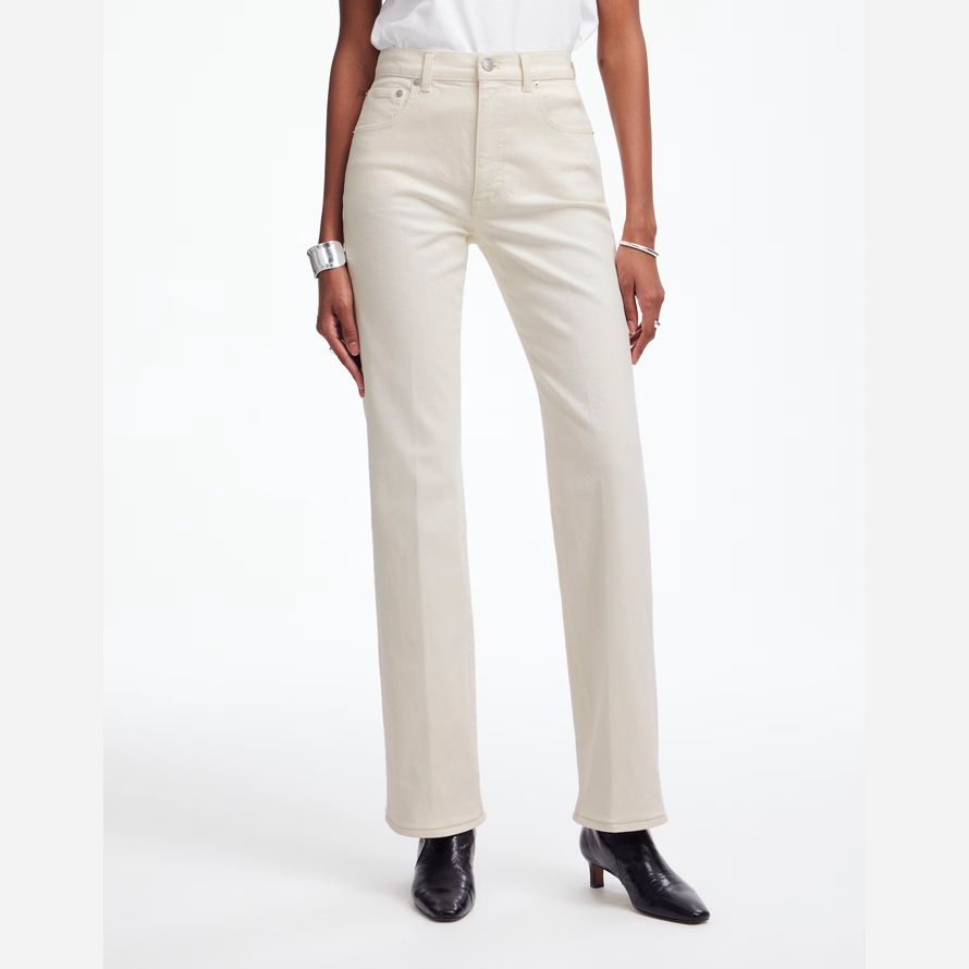 grädde madewell avslappnad kvinnors jeans bootcut