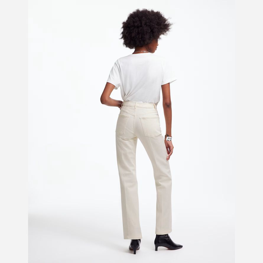 grädde madewell avslappnad kvinnors jeans bootcut