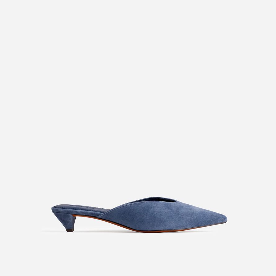 madewell simone kattunge mocka dam mule blå