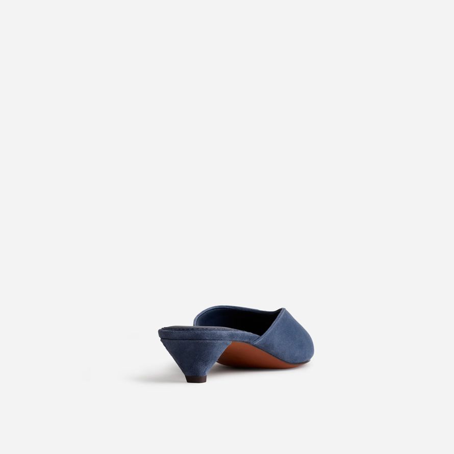 madewell simone kattunge mocka dam mule blå