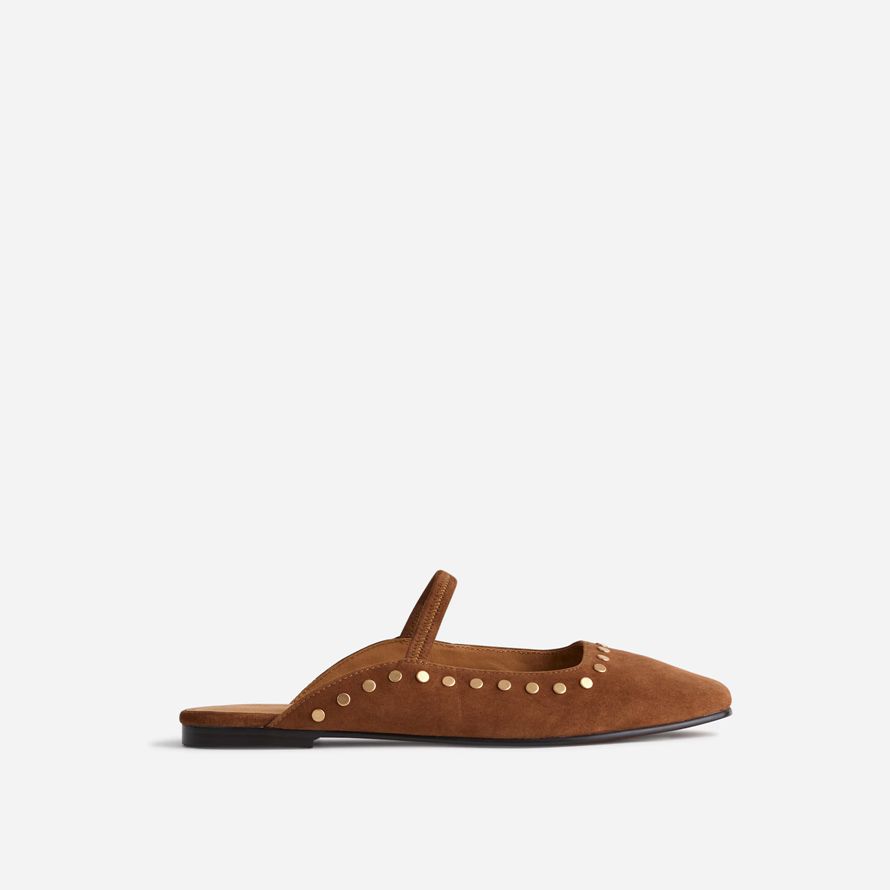 brun dam madewell greta balett platt mule
