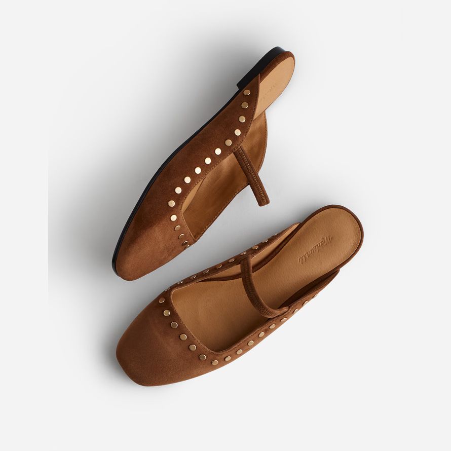 brun dam madewell greta balett platt mule