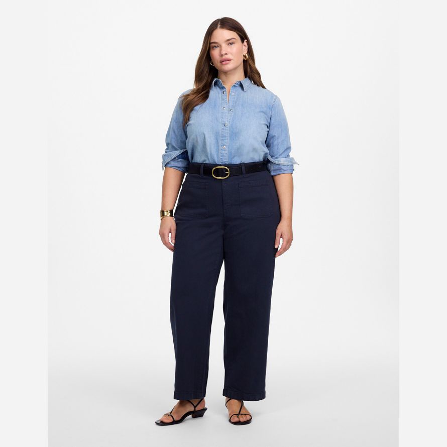 navy madewell plus emmett breda ben byxor dam