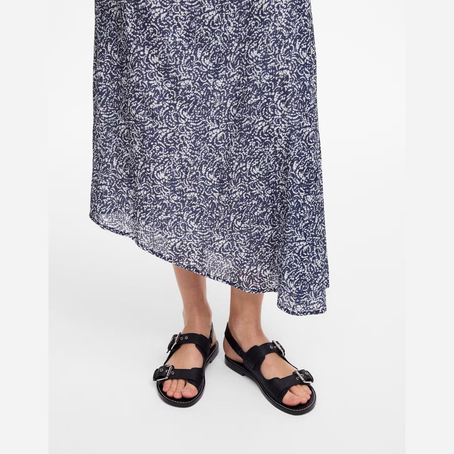 dam madewell den maude dubbel stropp slingback sandaler svart