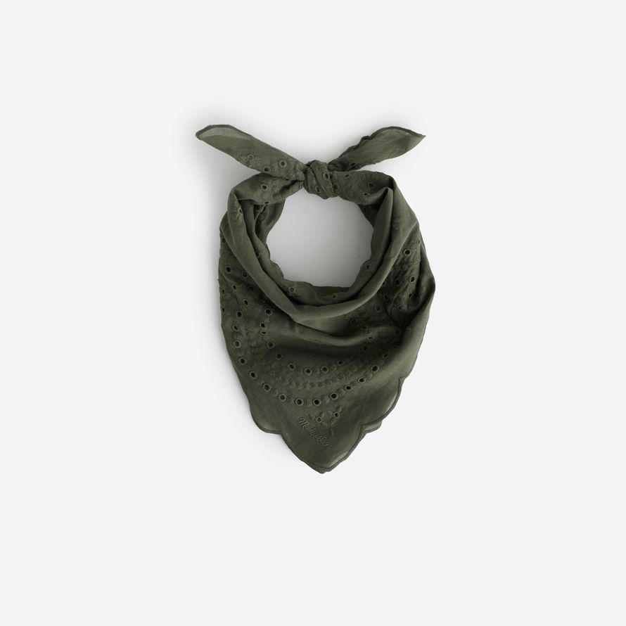 madewell ekologisk bomull Ögla kvinnors scarf grön