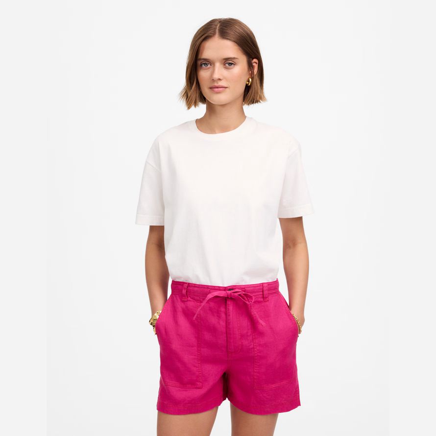 rosa dam madewell dra-på dragsnodd shorts