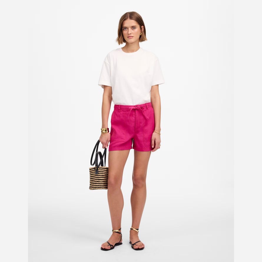 rosa dam madewell dra-på dragsnodd shorts