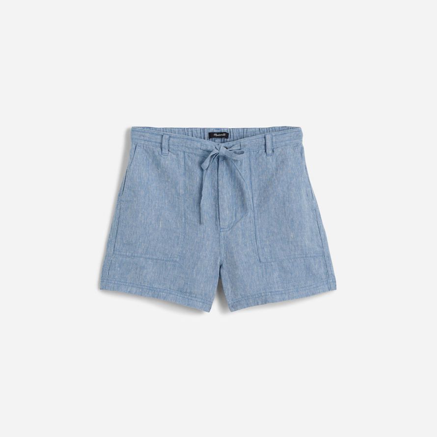 dam madewell dra-på dragsnodd shorts blå