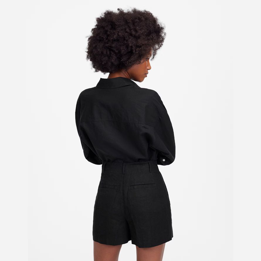 svart dam madewell pintucked shorts