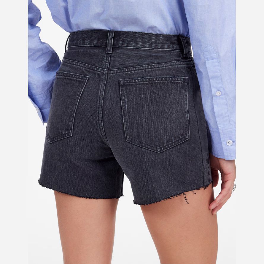madewell den brynn lång dam shorts svart