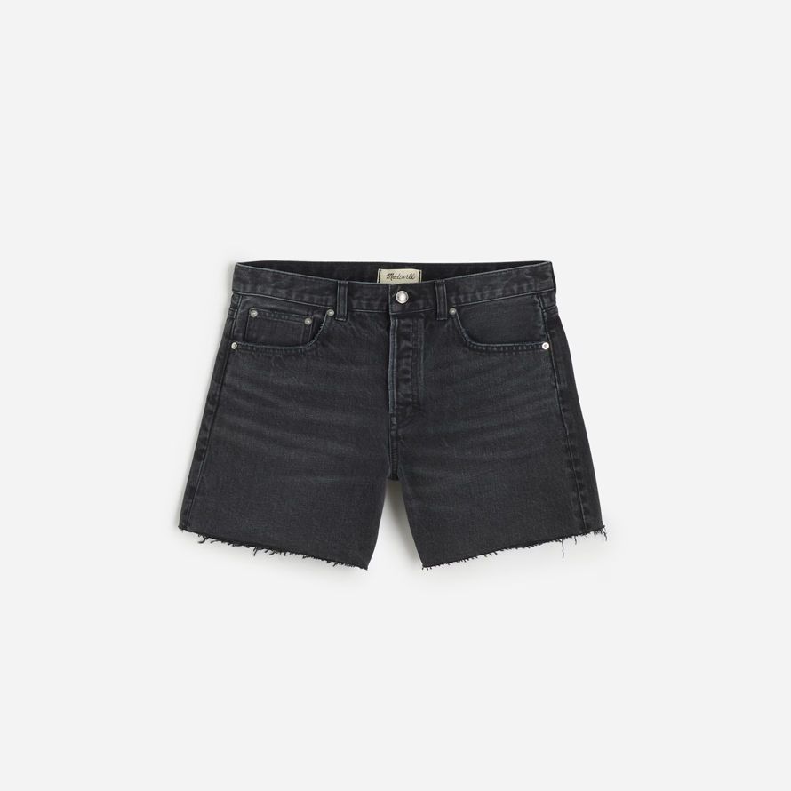 madewell den brynn lång dam shorts svart