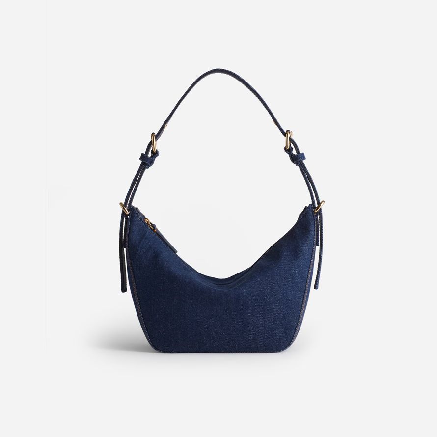 mörk blå madewell keeper dam axelväska