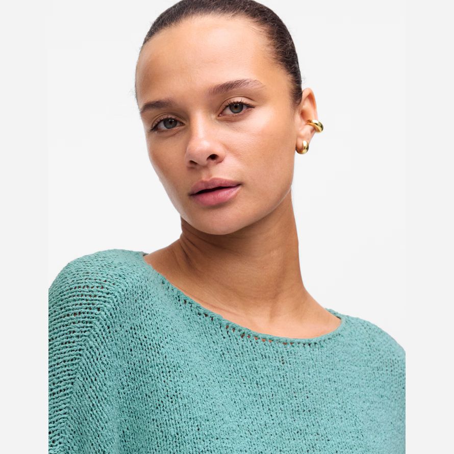 madewell boatneck tröja dam tröja turkos