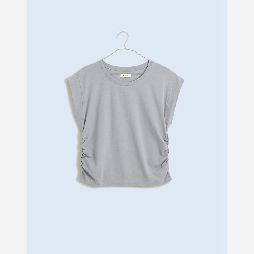 madewell sida-cinch muskel dam t-tröjor grå