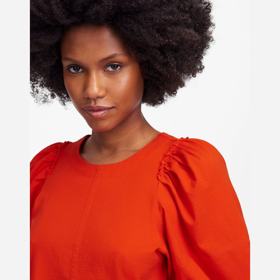 röda dam madewell puff-sleeve t-shirts