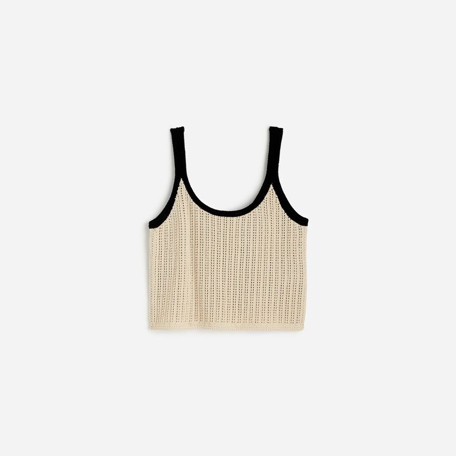 dam madewell Öppen söm tröja tank beige