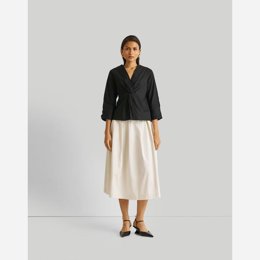 madewell reistor framför twist dam topp svart