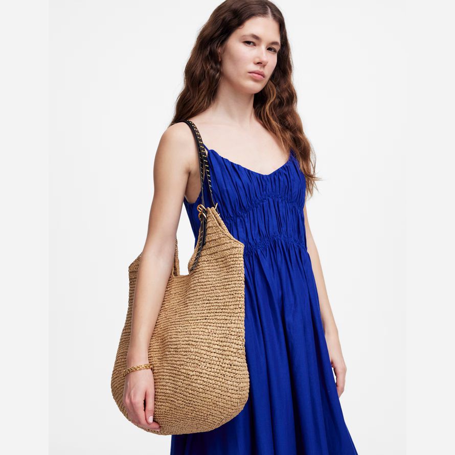 madewell halm slöfock dam tote väska brun